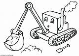 Digger Coloring Pages Backhoe Printable Colouring Son Print Drawing Truck Template Color Kids Grave Little Getdrawings Clown Getcolorings Murtle sketch template
