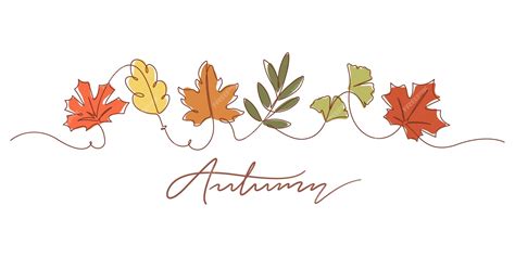 premium vector   drawing  autumn leaves  autumn typography