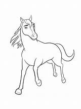 Spirit Coloring Pages Stallion Cimarron Riding Horse Kids Printable Color Lucky Birthday Fun Print Run sketch template