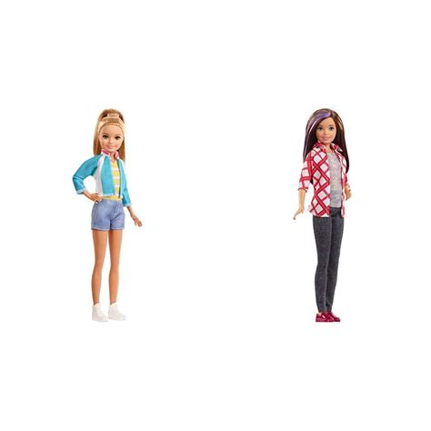 buy barbie dreamhouse adventures stacie doll wearing in denim shorts