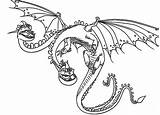 Dragon Coloring Pages Train Zippleback Nightmare Headed Monstrous Two Httyd Heads Twin Printable Hideous Color Coloringsky Getcolorings Print Printables Para sketch template