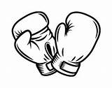 Gloves Glove Vector Boxeo Guantes Bokshandschoenen Martial Handschoenen Boksen Tekeningen Kickboksen Kickboxing Dibujos Tekenen Tatuajes Vectorified sketch template