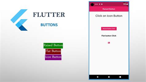 flutter raised button flat button  icon button youtube