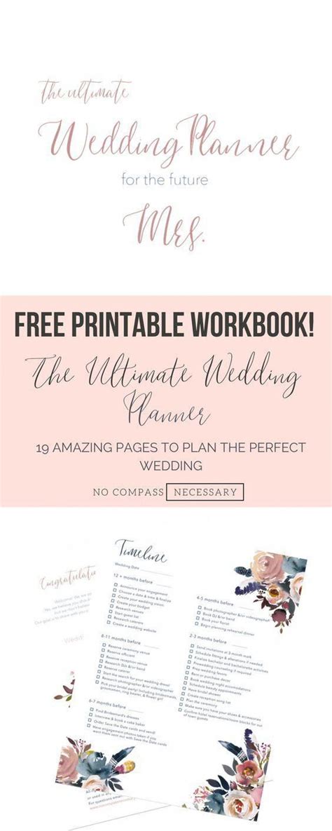 amazing  printable  wedding planning guideworkbook filled