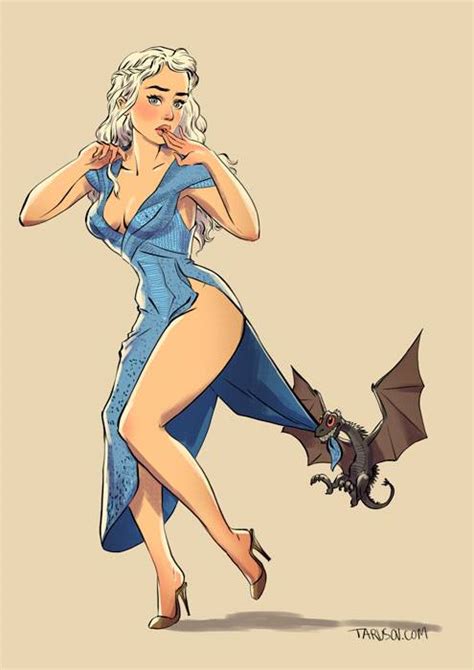 the women of ‘game of thrones as sexy pin up models