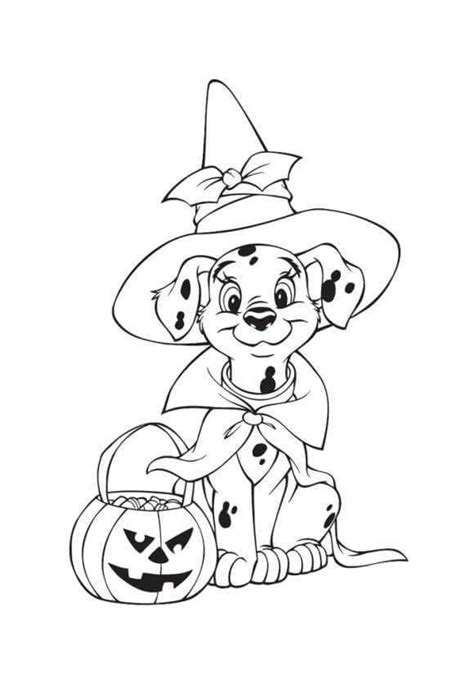 cute halloween dog coloring pages thekidsworksheet
