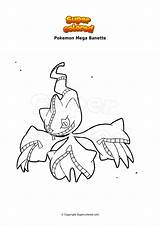 Banette Supercolored Magmar Therian sketch template