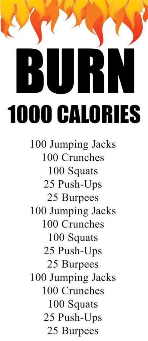 Burn 1000 Calories Workout 1000 Calorie Workout Burn