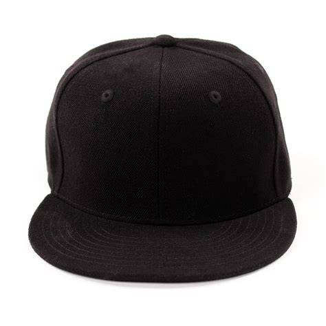 fitted baseball hat cap plain basic blank color flat bill visor
