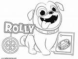 Bingo Rolly Coloring Pages Puppy Dog Printable Kids Color Print sketch template