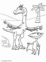 Dinosaur Train Pages Coloring Colouring Printable Animated Series Book Cartoon sketch template