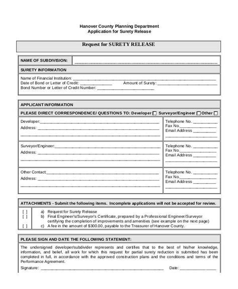 bond release forms   ms word