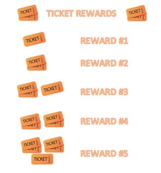 ticket reward sheet editable  kiersten mchenry tpt