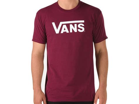 vans classic  shirt burgundywhite kunstform bmx shop mailorder worldwide shipping
