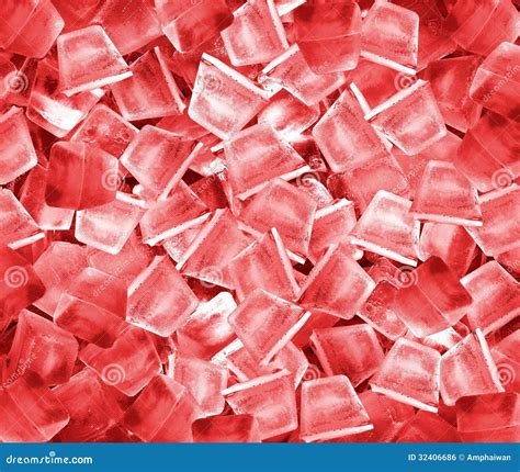 ice cubes  red light stock photo image  refresh
