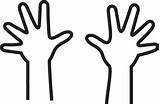 Hands Outline Hand Right Two Clipart Left Coloring Lds Handprint Kids Choose Pages Cliparts Clip Library Print Clapping Primary Simple sketch template