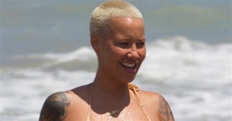 Amber Rose Proud Of Her Booty Dimples—see The Nsfw G String Bikini Pics