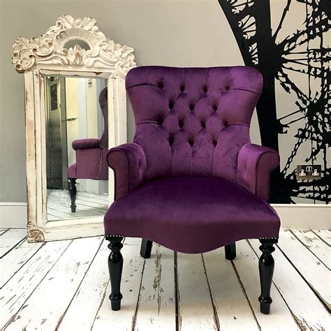 elizabeth purple velvet lounge chair napoleonrockefeller vintage
