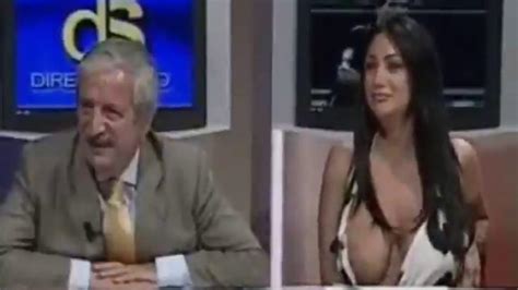 Marika Fruscio Nip Slip On Tv Italian Tv Scandal Marika Fruscio