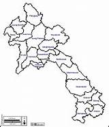 Laos Outline Provinces Maps sketch template