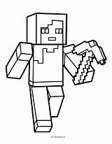 Minecraft Coloring Printable Print sketch template