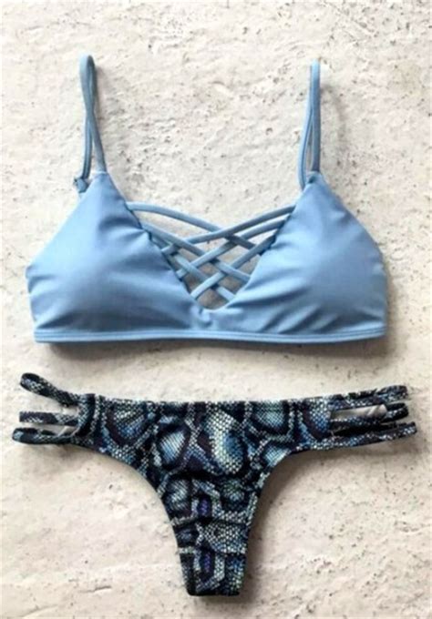 swimwear sky blue swims lace up lace up bikini triangle sexy bikini triangle bikini