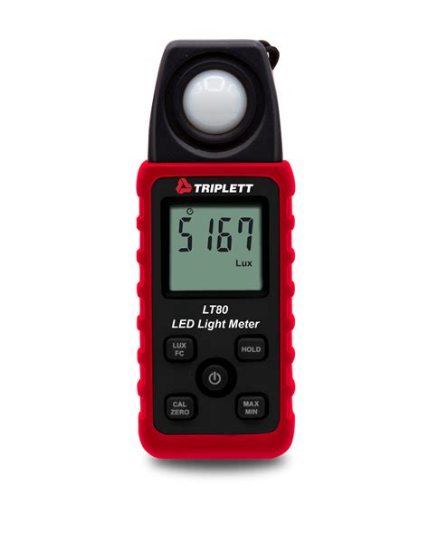 led light meter measures light intensity  lux verify osha safet triplett test equipment