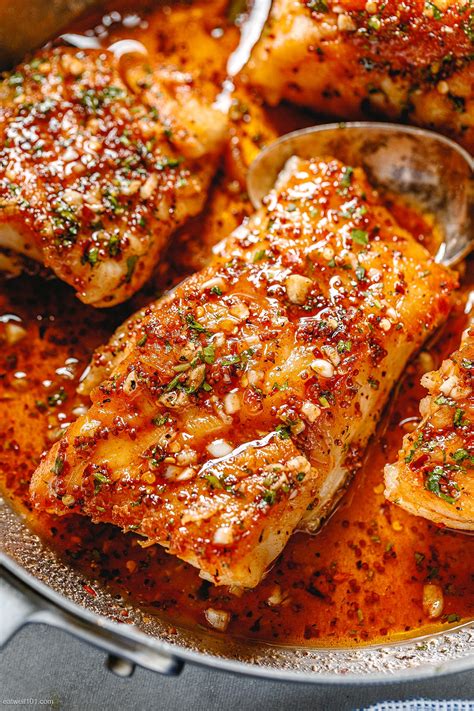 honey garlic pan fried  fish recipe   cook codfish eatwell