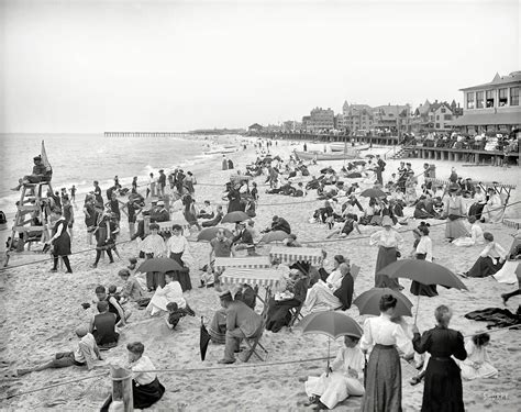 the jersey shore circa 1905 on the beach at ross