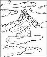 Coloring Jesus Ascension Heaven Pages Christ Mercy Real Drawing Divine Kids Ascends Children Getdrawings Popular Paintingvalley Familyholiday Related sketch template