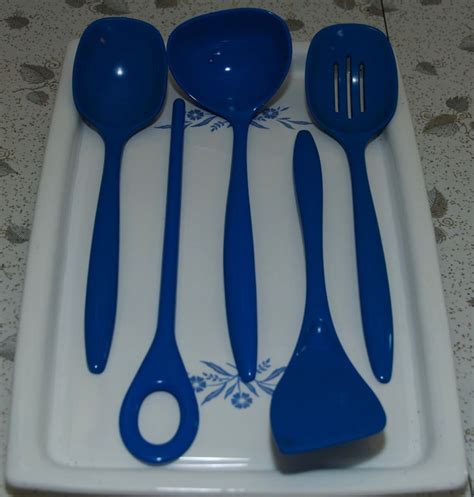 rosti mepal royal blue melamine plastic serving utensils