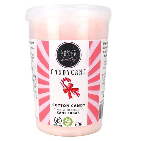 Candy Crate Organic Cotton Candy Candy Cane At Natura Market