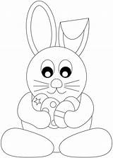 Bunny Coloring Everfreecoloring Bunnies sketch template