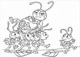 Coloring Life Bug Bugs Pages Kids Color Print Disney Simple Characters Cartoon Pixar sketch template
