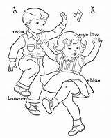 Dance Coloring Kids Pages Hop Printable Tap sketch template
