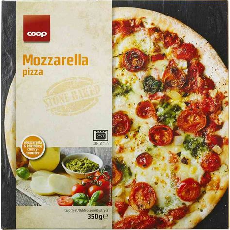 coop pizza mozzarella med naeringsinnhold oppskrifter og informasjon publisert av matoppskriftno