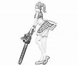 Lollypop Chainsaw Sportwear Coloring Pages Juliet Starling sketch template