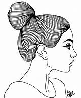 Pro Drawing Side Face Outline Drawings Line Sketch Woman Girl People Sideways Simple Pencil Illustration Clipartbest Flickr Head Down Girls sketch template