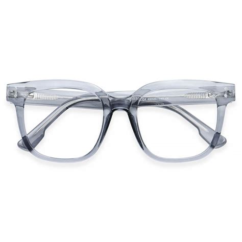 92330 Oval Gray Eyeglasses Frames Leoptique