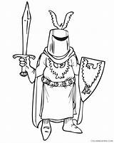 Coloring4free Knights Coloring Printable Pages sketch template