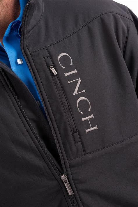 cinch jeans mens black bonded concealed carry jacket