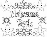 Welcome Coloring Back Pages Printable Work School Mom Colouring Color Sheets Missed Kids Daddy Print Freecoloring Font Cute Colors sketch template
