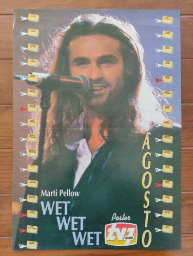Marti Pellow Wet Wet Wet Tv7dias Portuguese Magazine Poster 90s