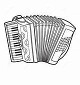 Instrumentos Musique Fisarmonica Harmonika Musicales Strumenti Musicali sketch template