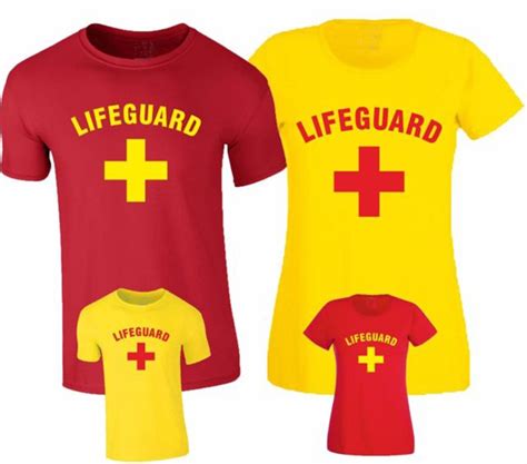 ladies 80s beach lifeguard uniform t shirt fancy dress costume outfits