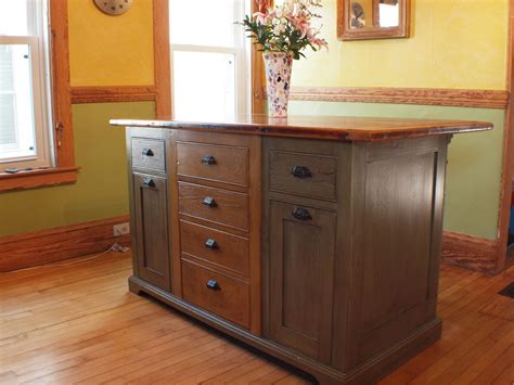hand crafted rustic kitchen island  wood top  rustique llc