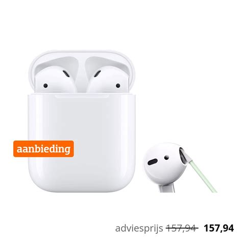 apple airpods  met oplaadcase keybudz aircare cleaning kit   macbook iphone oordopjes
