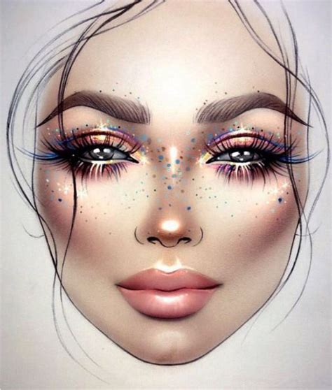 facemakeup face makeup illustration makeup face charts makeup