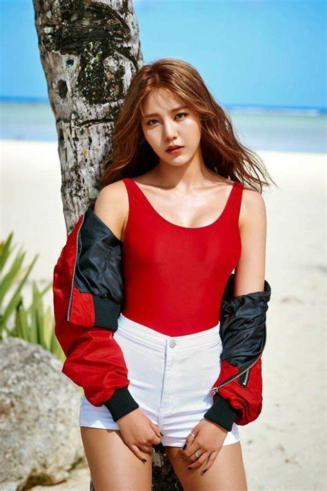 k pop group aoa heat up the beach with their sexy new