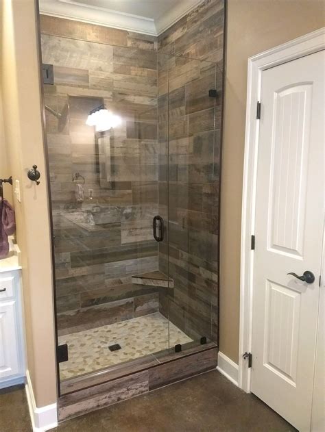 Wood Look Tile Shower — Hendricks Remodeling